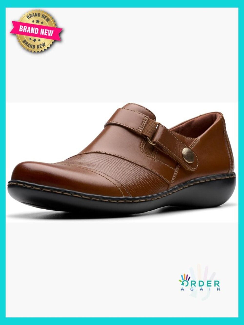 Classic Loafer Slip On Shoes Hook Loop Closure Comfort Walking